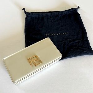 RL leather crossbody shoulder bag